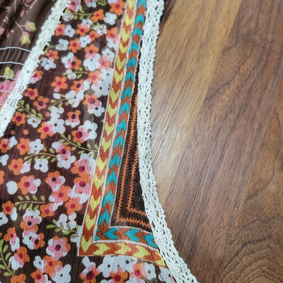 Eyeshadow Boho Flowy Hippie Festival Vest Size Small - Picture 5 of 10
